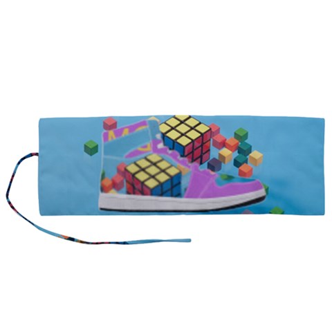 Neice e Beazz DMC22 Collection Roll Up Canvas Pencil Holder (M) from ArtsNow.com
