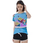 Floating-cubes-on-blue Backgrounderaser 20220422 203144521 Backgrounderaser 20220422 203216276 Short Sleeve Foldover Tee