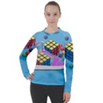 Floating-cubes-on-blue Backgrounderaser 20220422 203144521 Backgrounderaser 20220422 203216276 Women s Pique Long Sleeve Tee