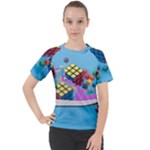 Floating-cubes-on-blue Backgrounderaser 20220422 203144521 Backgrounderaser 20220422 203216276 Women s Sport Raglan Tee