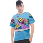 Floating-cubes-on-blue Backgrounderaser 20220422 203144521 Backgrounderaser 20220422 203216276 Men s Sport Top