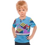 Floating-cubes-on-blue Backgrounderaser 20220422 203144521 Backgrounderaser 20220422 203216276 Kids  Sports Tee