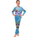 Floating-cubes-on-blue Backgrounderaser 20220422 203144521 Backgrounderaser 20220422 203216276 Kid s Satin Long Sleeve Pajamas Set