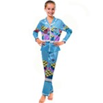 Floating-cubes-on-blue Backgrounderaser 20220422 203144521 Backgrounderaser 20220422 203216276 Kid s Satin Long Sleeve Pajamas Set