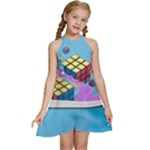 Floating-cubes-on-blue Backgrounderaser 20220422 203144521 Backgrounderaser 20220422 203216276 Kids  Halter Collar Waist Tie Chiffon Dress