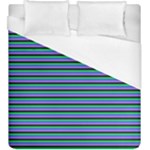 Horizontals (green, blue and violet) Duvet Cover (King Size)