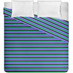 Horizontals (green, blue and violet) Duvet Cover Double Side (King Size)