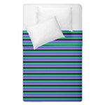 Horizontals (green, blue and violet) Duvet Cover Double Side (Single Size)