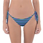Horizontals (green, blue and violet) Reversible Bikini Bottom