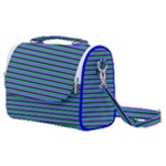 Horizontals (green, blue and violet) Satchel Shoulder Bag