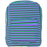 Horizontals (green, blue and violet) Full Print Backpack