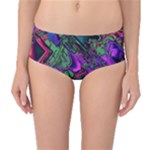 Neon Aquarium Mid-Waist Bikini Bottoms