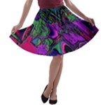 Neon Aquarium A-line Skater Skirt