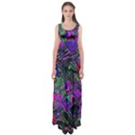 Neon Aquarium Empire Waist Maxi Dress