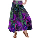 Neon Aquarium Satin Palazzo Pants