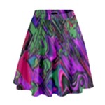 Neon Aquarium High Waist Skirt