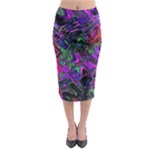 Neon Aquarium Midi Pencil Skirt