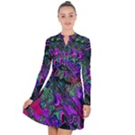 Neon Aquarium Long Sleeve Panel Dress