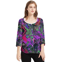 Chiffon Quarter Sleeve Blouse 