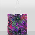 Neon Aquarium Full Print Rope Handle Tote (Large)