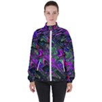 Neon Aquarium Women s High Neck Windbreaker