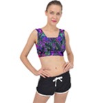 Neon Aquarium V-Back Sports Bra