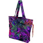 Neon Aquarium Drawstring Tote Bag