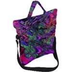 Neon Aquarium Fold Over Handle Tote Bag