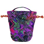 Neon Aquarium Drawstring Bucket Bag