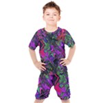 Neon Aquarium Kids  Tee and Shorts Set