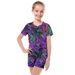 Neon Aquarium Kids  Mesh Tee and Shorts Set