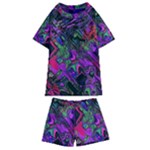 Neon Aquarium Kids  Swim Tee and Shorts Set