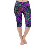 Neon Aquarium Lightweight Velour Cropped Yoga Leggings