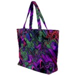 Neon Aquarium Zip Up Canvas Bag