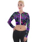 Neon Aquarium Long Sleeve Cropped Velvet Jacket