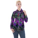 Neon Aquarium Women s Long Sleeve Pocket Shirt