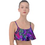 Neon Aquarium Frill Bikini Top