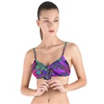 Neon Aquarium Tie Up Cut Bikini Top