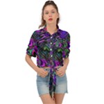 Neon Aquarium Tie Front Shirt 