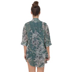 Open Front Chiffon Kimono 