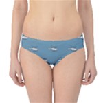 Cartoon Sketchy Helicopter Drawing Motif Pattern Hipster Bikini Bottoms