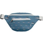 Cartoon Sketchy Helicopter Drawing Motif Pattern Fanny Pack