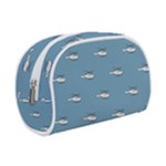 Cartoon Sketchy Helicopter Drawing Motif Pattern Make Up Case (Small)