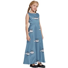 Kids  Satin Sleeveless Maxi Dress 