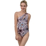 Digital Illusion To One Side Swimsuit