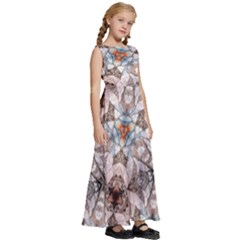 Kids  Satin Sleeveless Maxi Dress 