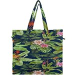 Flowers Pattern Canvas Travel Bag