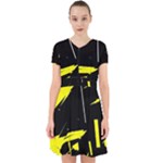 Abstract Pattern Adorable in Chiffon Dress
