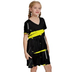 Kids  Short Sleeve Tiered Mini Dress 