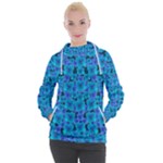 Blue In Bloom On Fauna A Joy For The Soul Decorative Women s Hooded Pullover